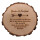 Personalisierte Baumscheibe mit Holzgravur