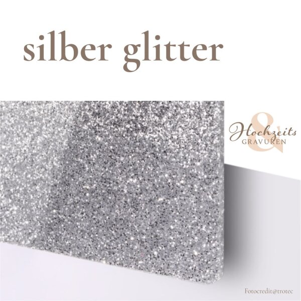 Acryl silber glitter