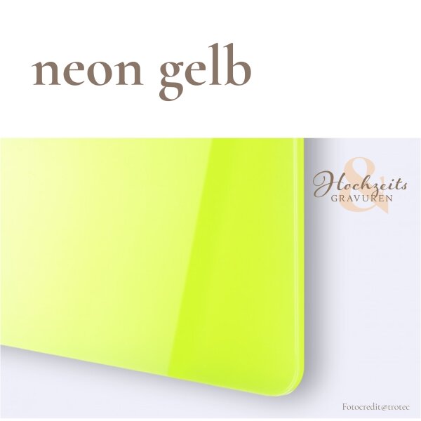 Acryl neon gelb