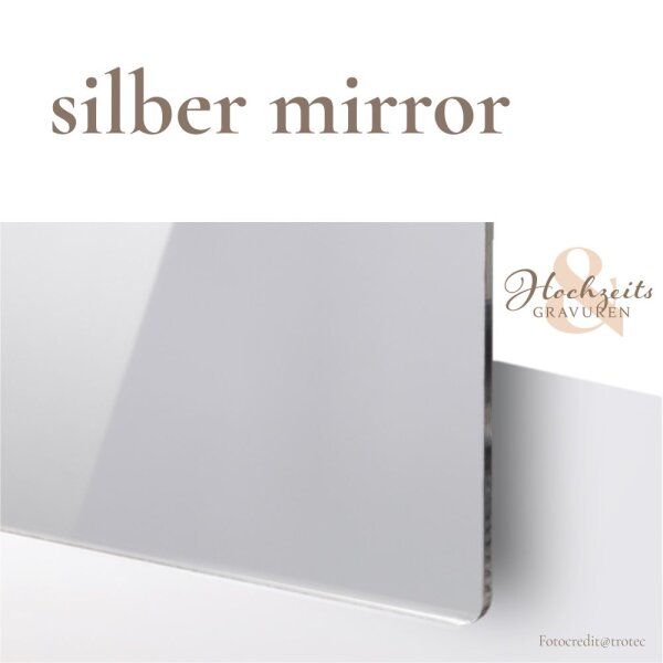 Acrylglas silber mirror